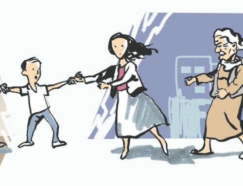 Tèo ở với ai?