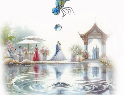 Có cánh chuồn nào trên vai em không?