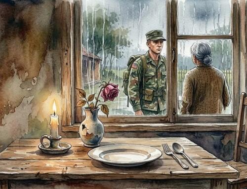 Chiếc dĩa chờ con