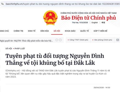 Án tù 11 năm & sự ngộ nhận “được hai quốc tịch”